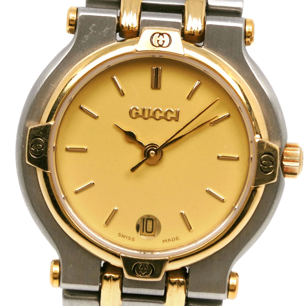 GUCCI Watches Quartz 9000L Stainless Steel gold gold dial Women d