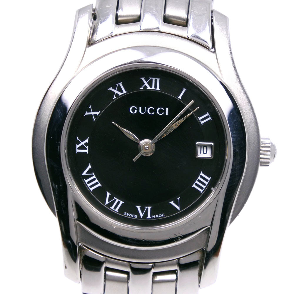 GUCCI Watches Quartz 5500L Stainless Steel Silver G class black dial Women d
