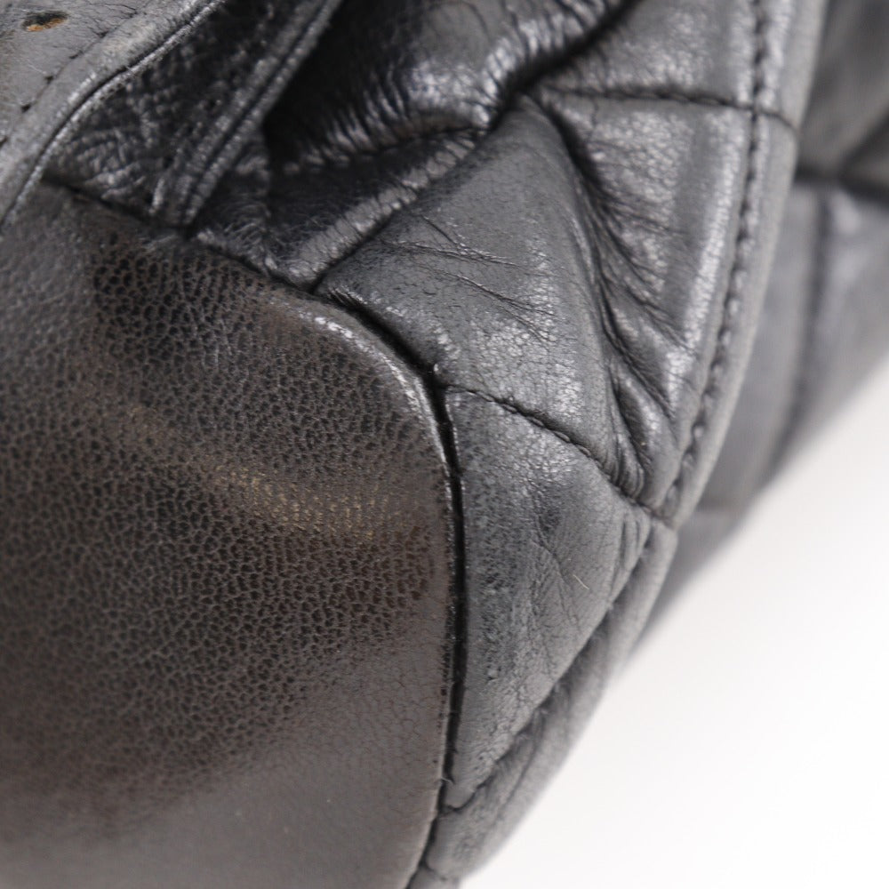 CHANEL Backpack lambskin black Matrasse