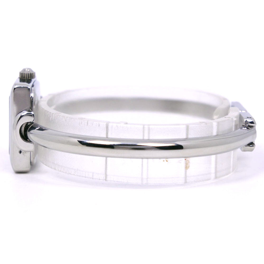 GUCCI Watches Quartz 1900L Stainless Steel Silver black dial Women