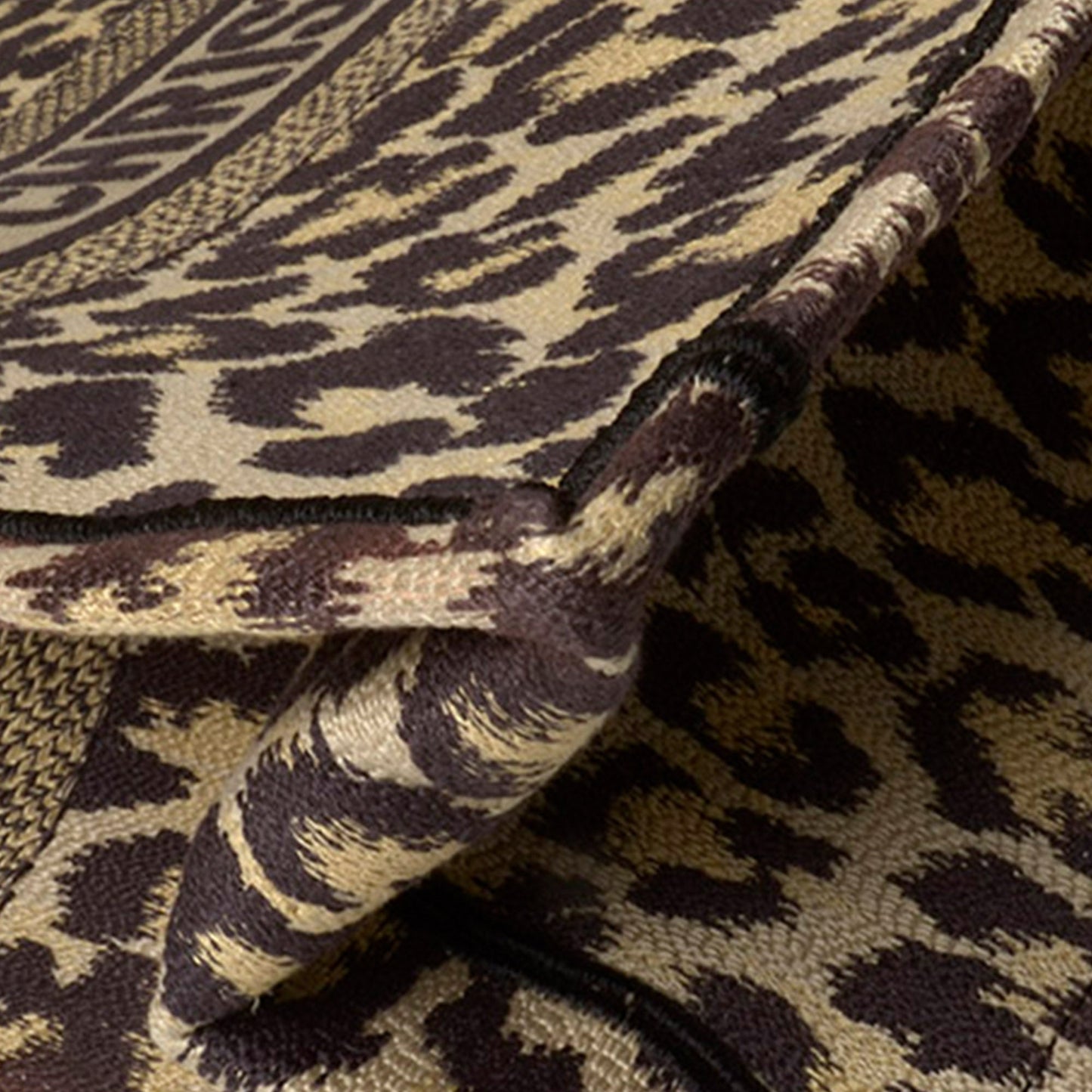 DIOR Large Leopard Mizza Book Tote Tote Bag