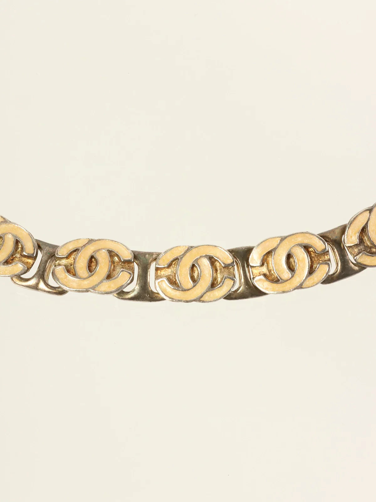 CHANEL 2000 Made Cc Mark Chain Necklace Silver