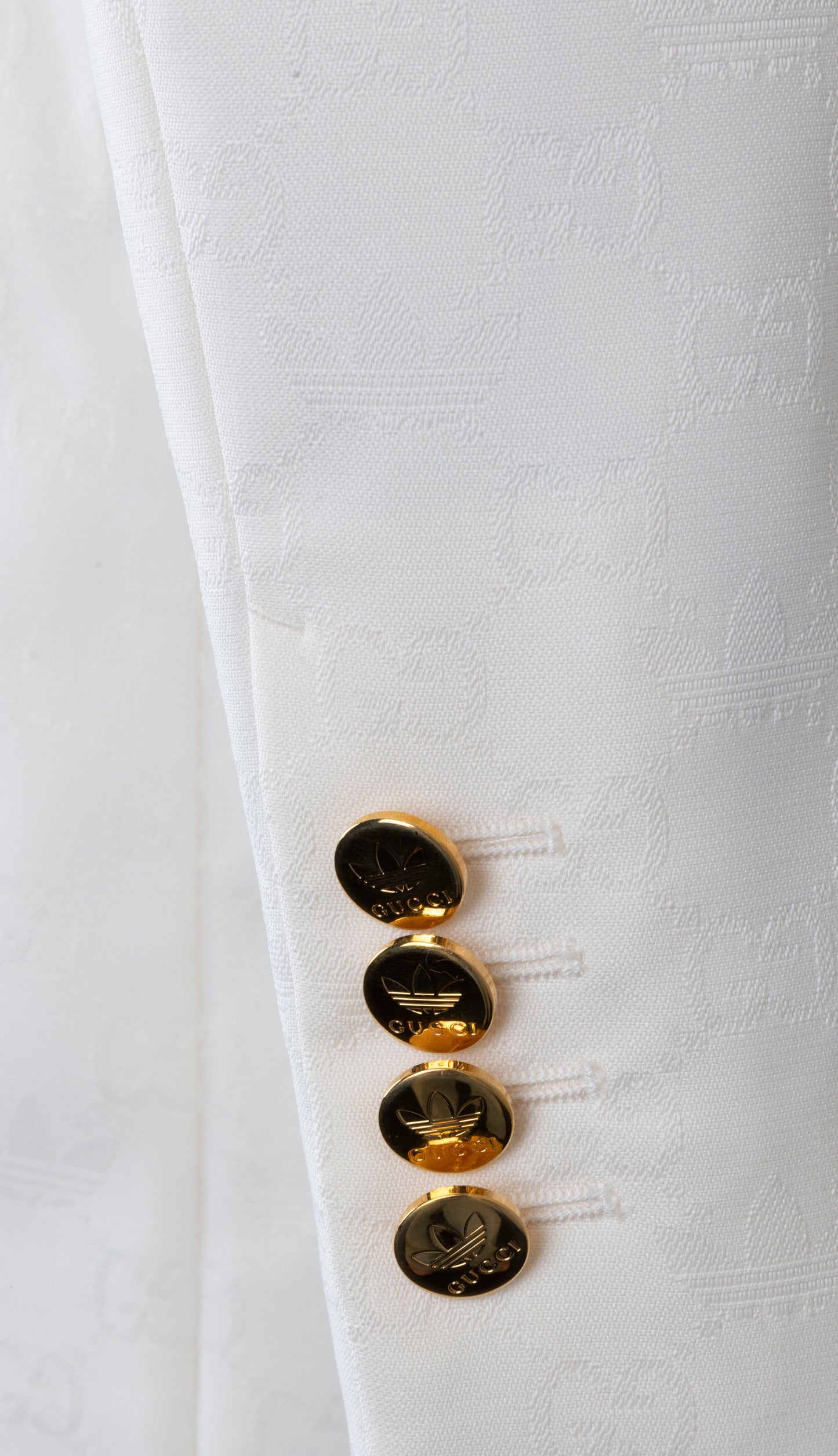 GUCCI x ADIDAS 2022 Double Breasted Blazer Jacket White