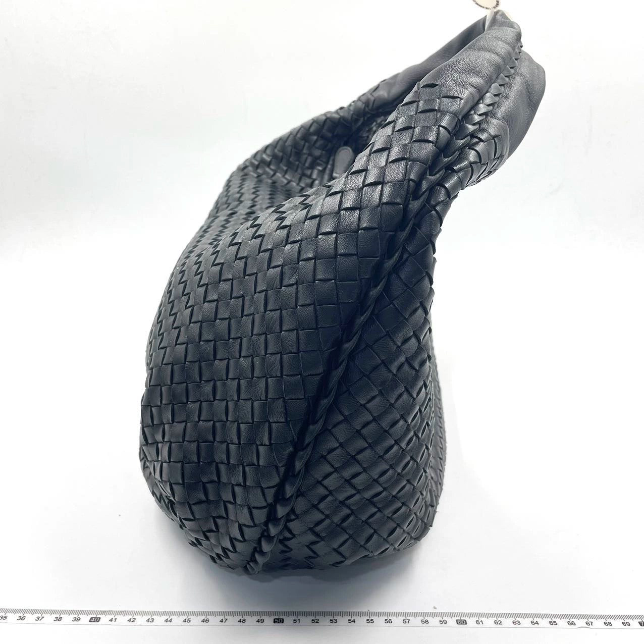 Bottega Veneta Black Belly Hobo Intrecciato Nappa Leather Handbag Large