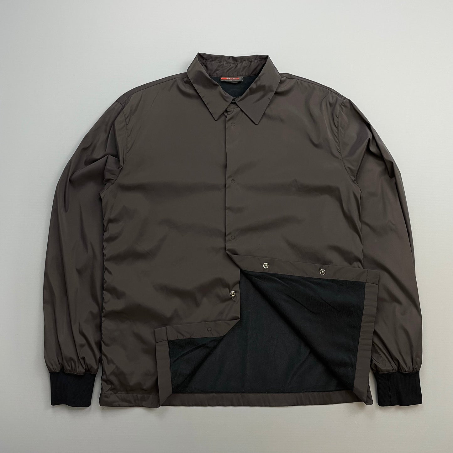 Prada Sport Khaki FW00 Nylon Overshirt Coach Jacket