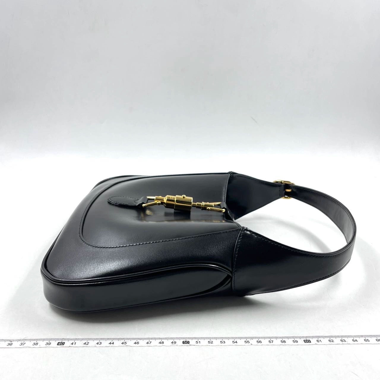Gucci Jackie 1961 Black Leather Bag with Adjustable Strap