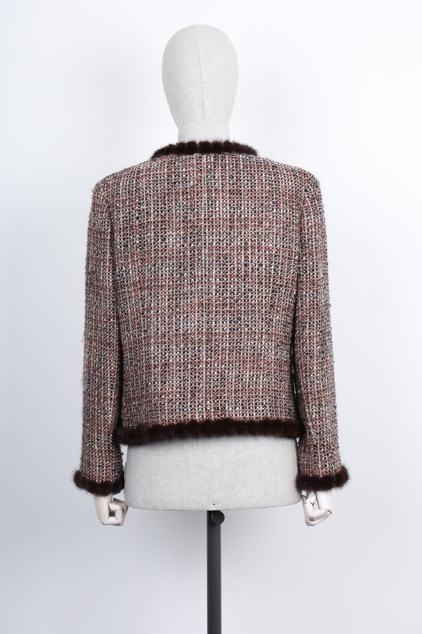 CHANEL 2003 Jacket Tweed and Fur