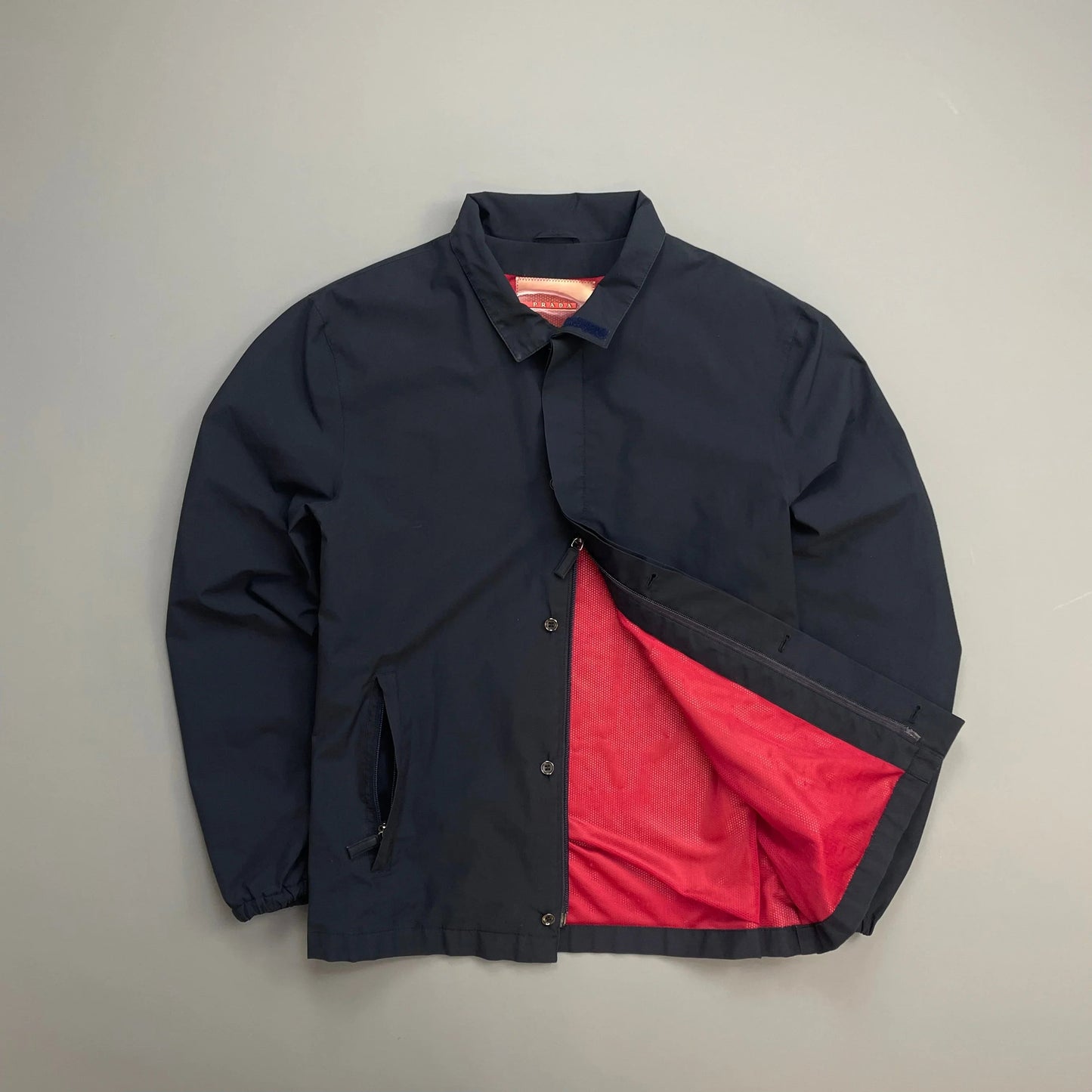 Prada Sport Navy 00s Goretex Hidden-Vent Technical Jacket