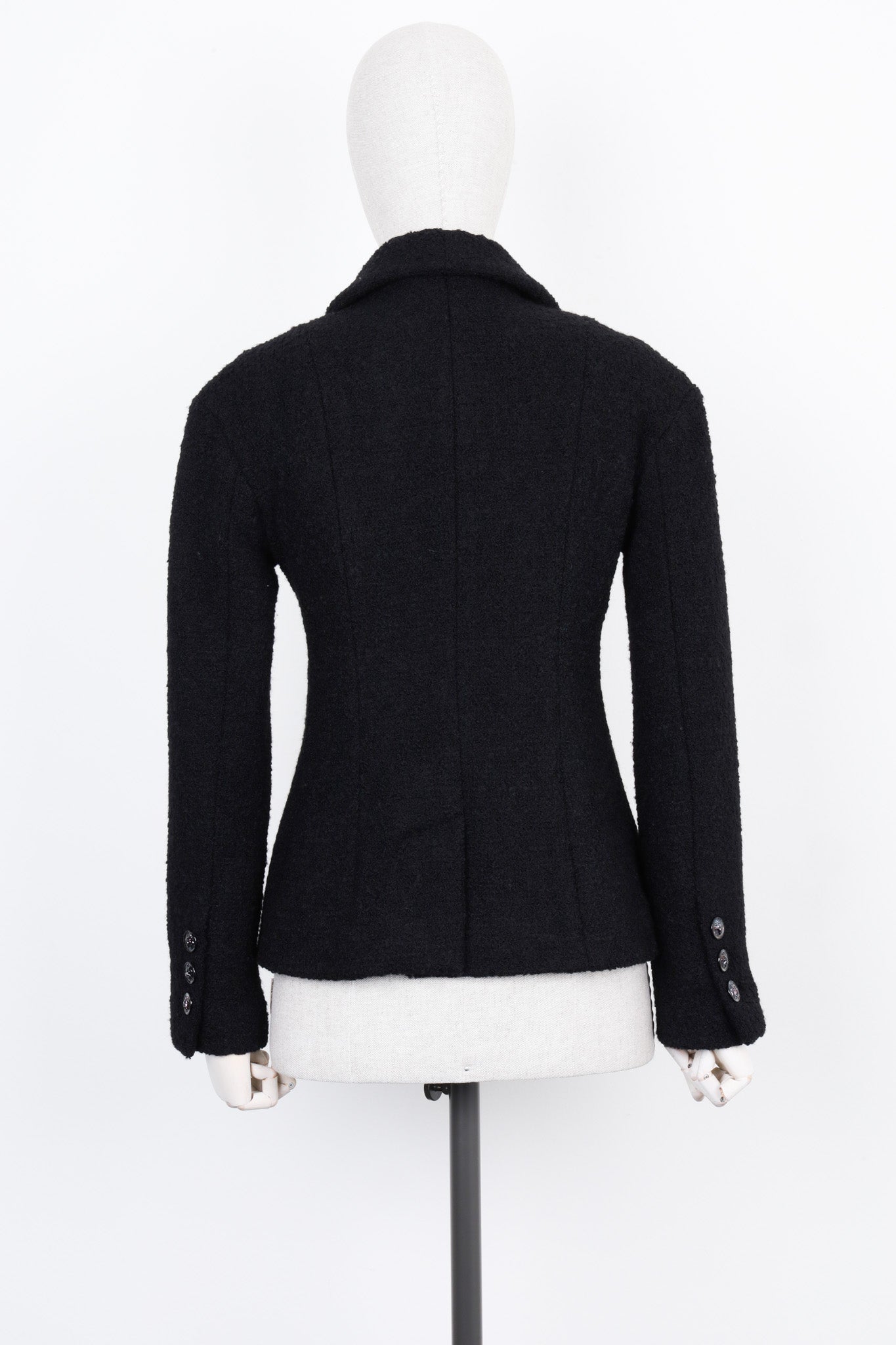 CHANEL 2022 Boucle Blazer Black