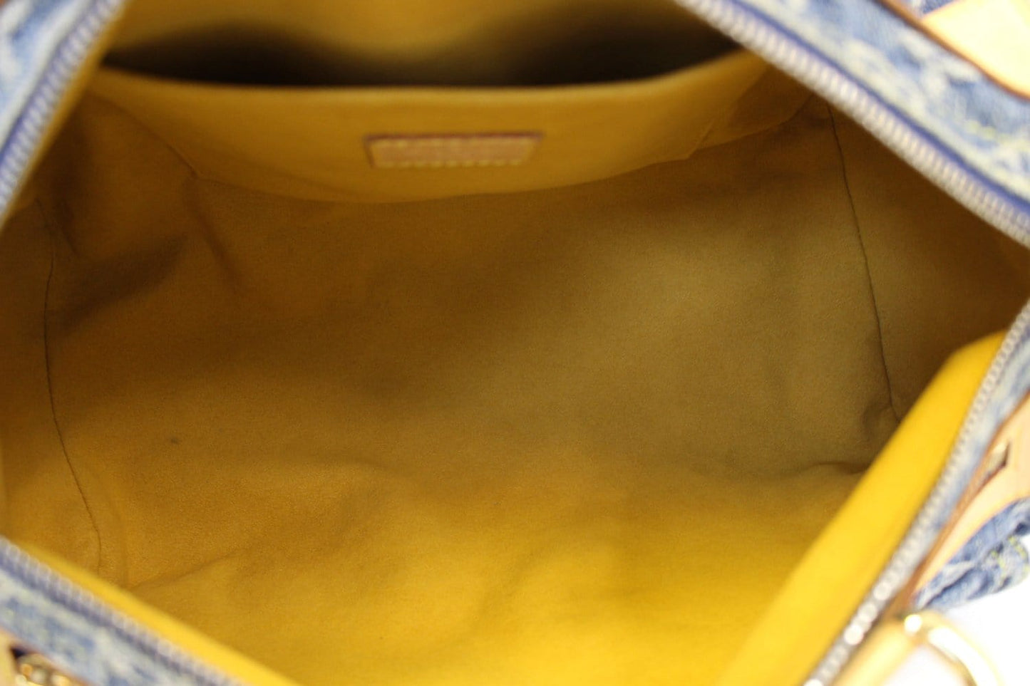 LOUIS VUITTON Blue Denim Monogram Neo Speedy Satchel Bag