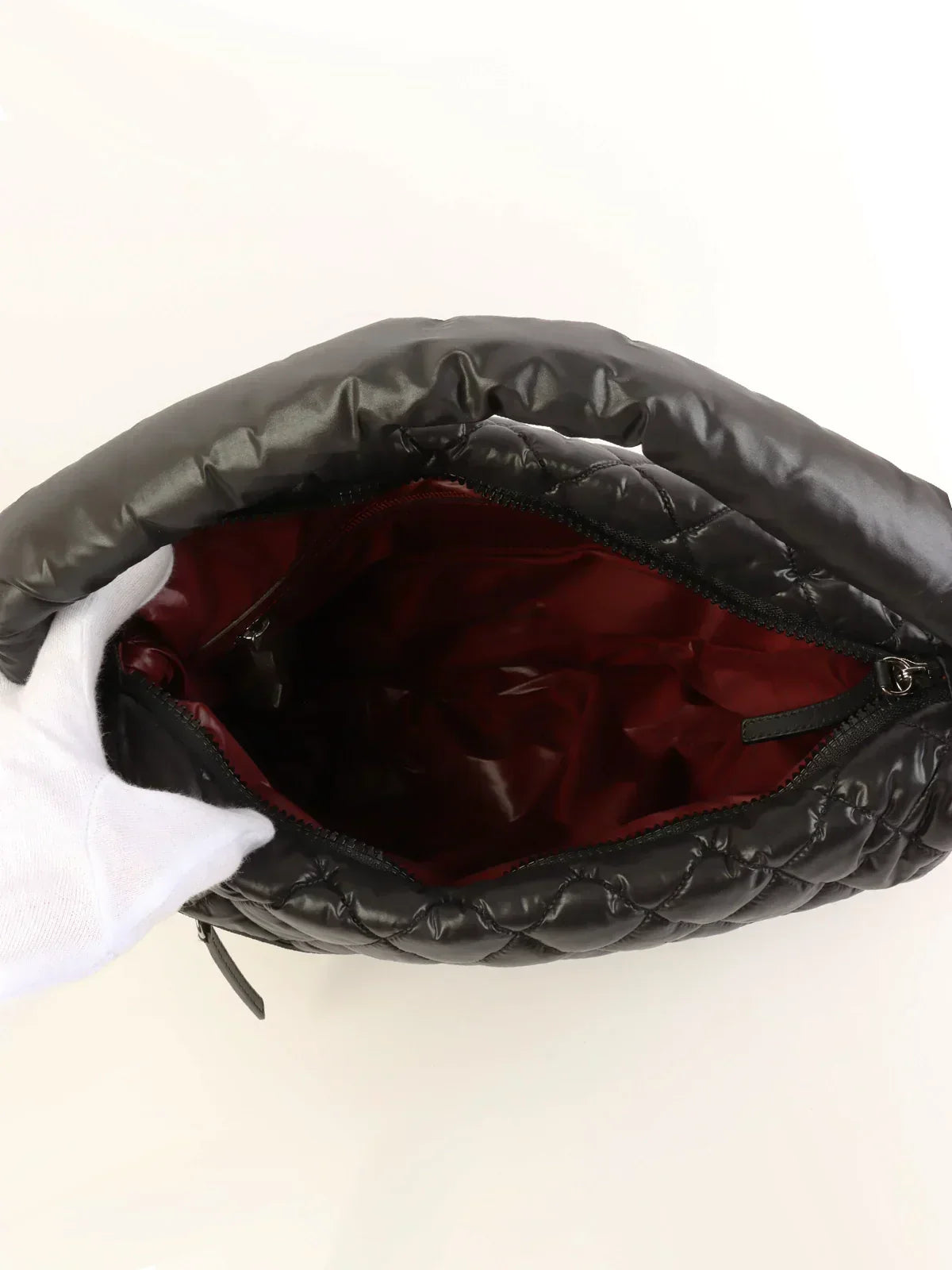 CHANEL Around 2009 Made Nylon Cc Cocoon One Shoulder Bag Black