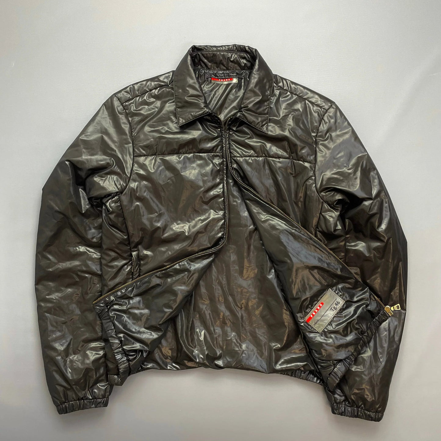 Prada Sport 2009 Nylon Lightweight Padded Harrington Jacket
