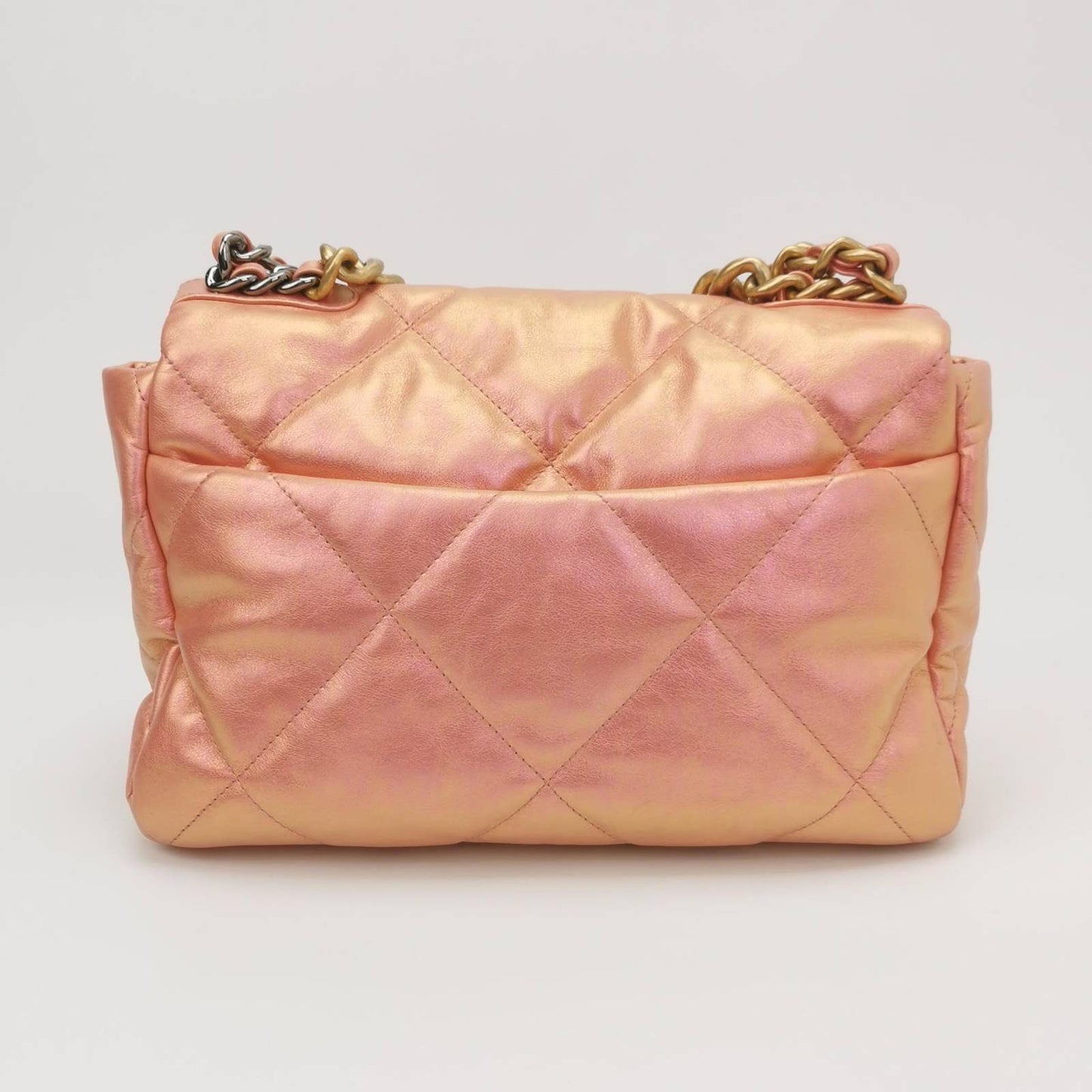 Chanel 19 Bag Medium Iridescent Pink Crossbody Bag