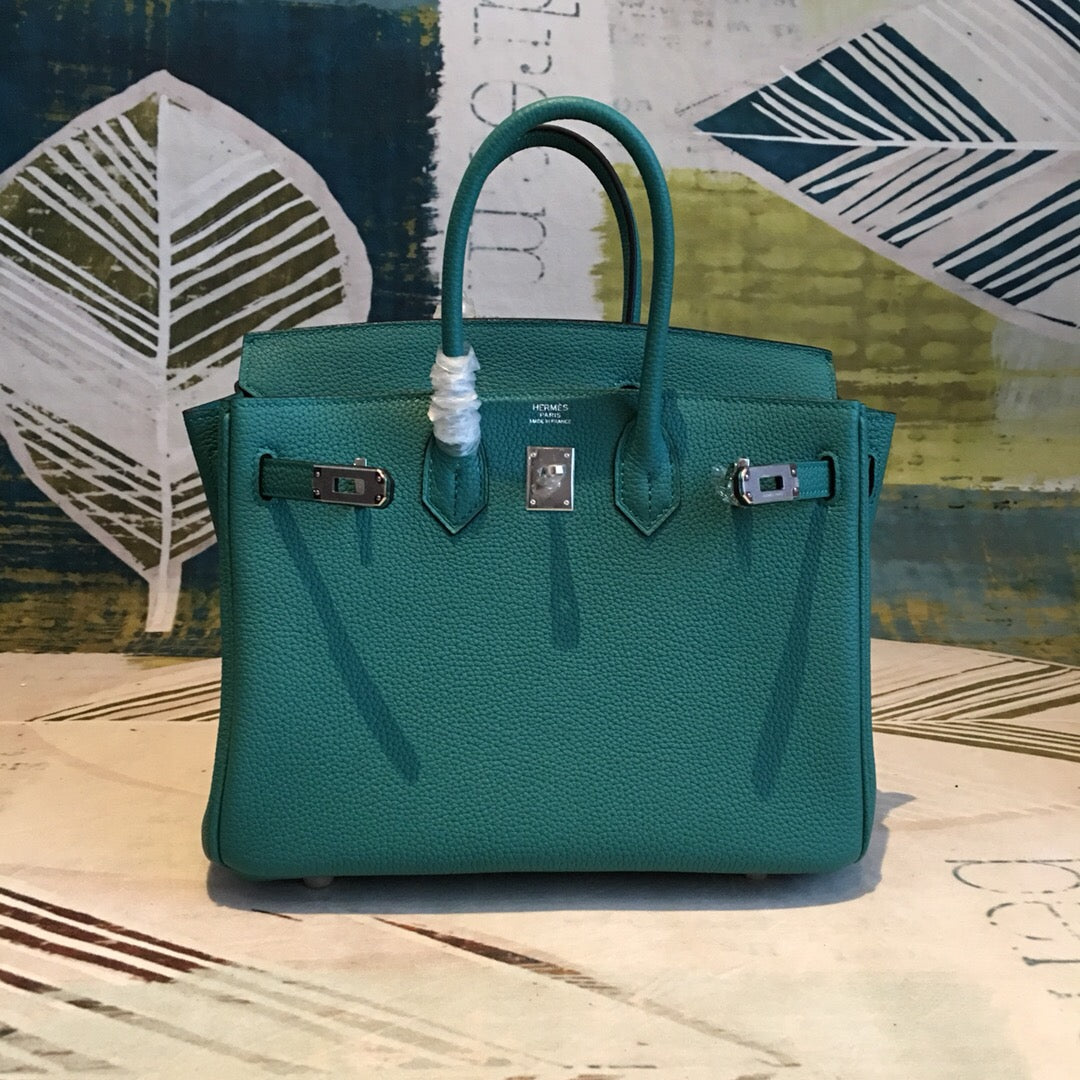 Top Quality Birkin Dark Green For Women SiTop Qualityer Toned Hardware 9.8in/25cm