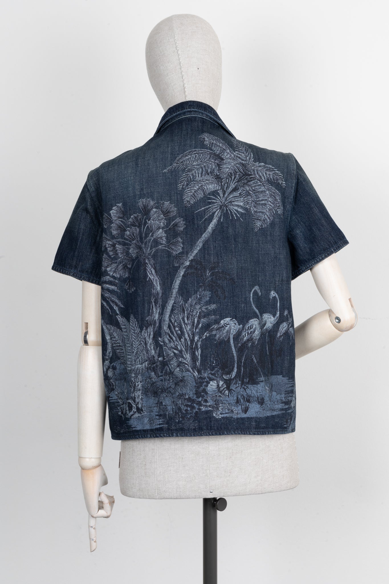 CHRISTIAN DIOR Palm Print Denim Jacket