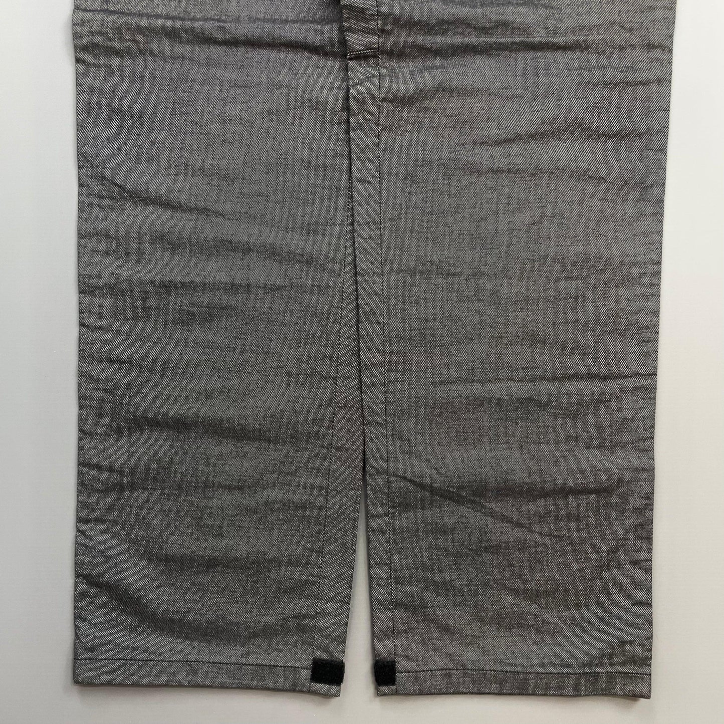 Prada Sport Grey 00s Canvas Cotton Straight Leg Tro rs