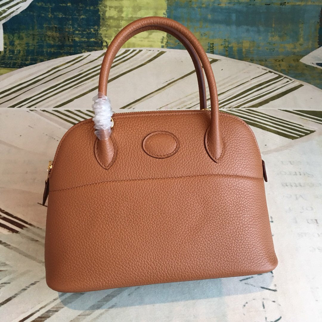 Top Quality Bolide Bag Brown For Women SiTop Qualityer Toned Hardware 12.6in/32cm