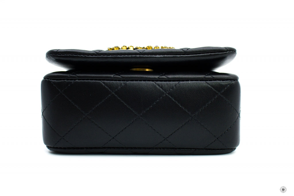 Chanel AS2599B05828 Mini Flap Bag Black 94305 Lambskin Shoulder Bags Gbhw