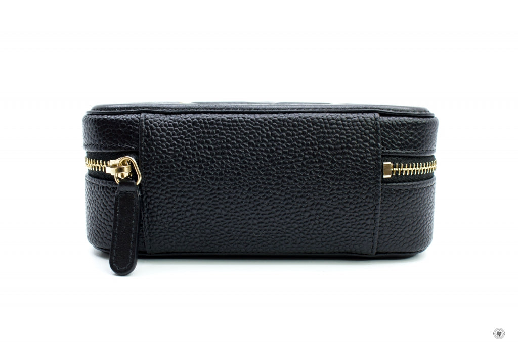 Chanel A84452 Y06542 CC Filigree Vanity Clutch With Chain Black 94305 Caviar Shoulder Bags Ghw