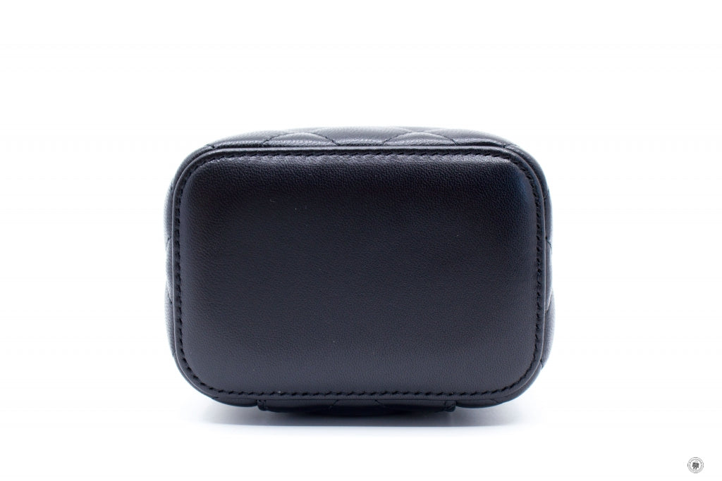 Chanel APY Small Vanity Case Black / C Lambskin Shoulder Bags Ghw