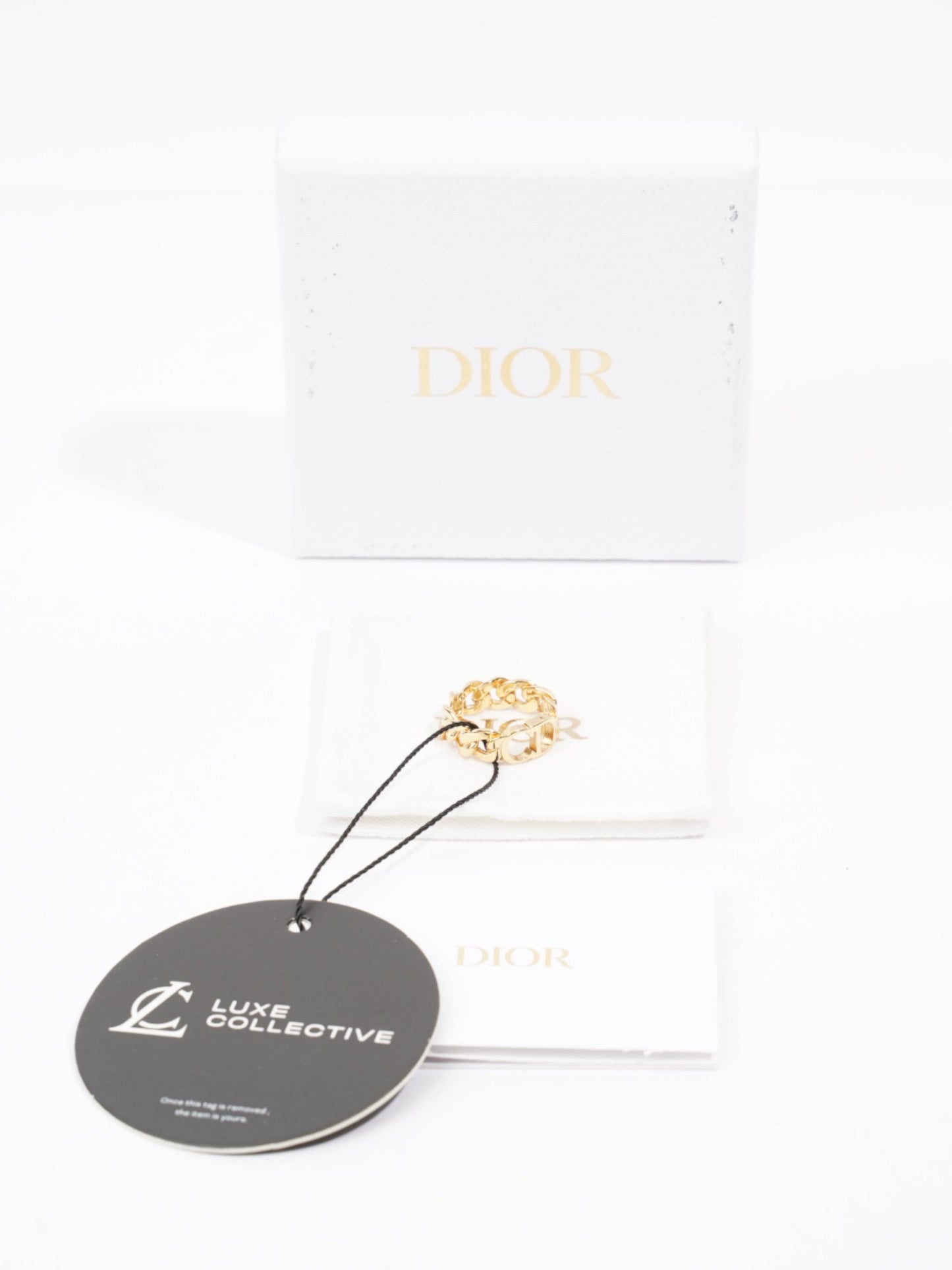 Christian Dior Danse Étoile Ring Gold Base Metal M (52mm)