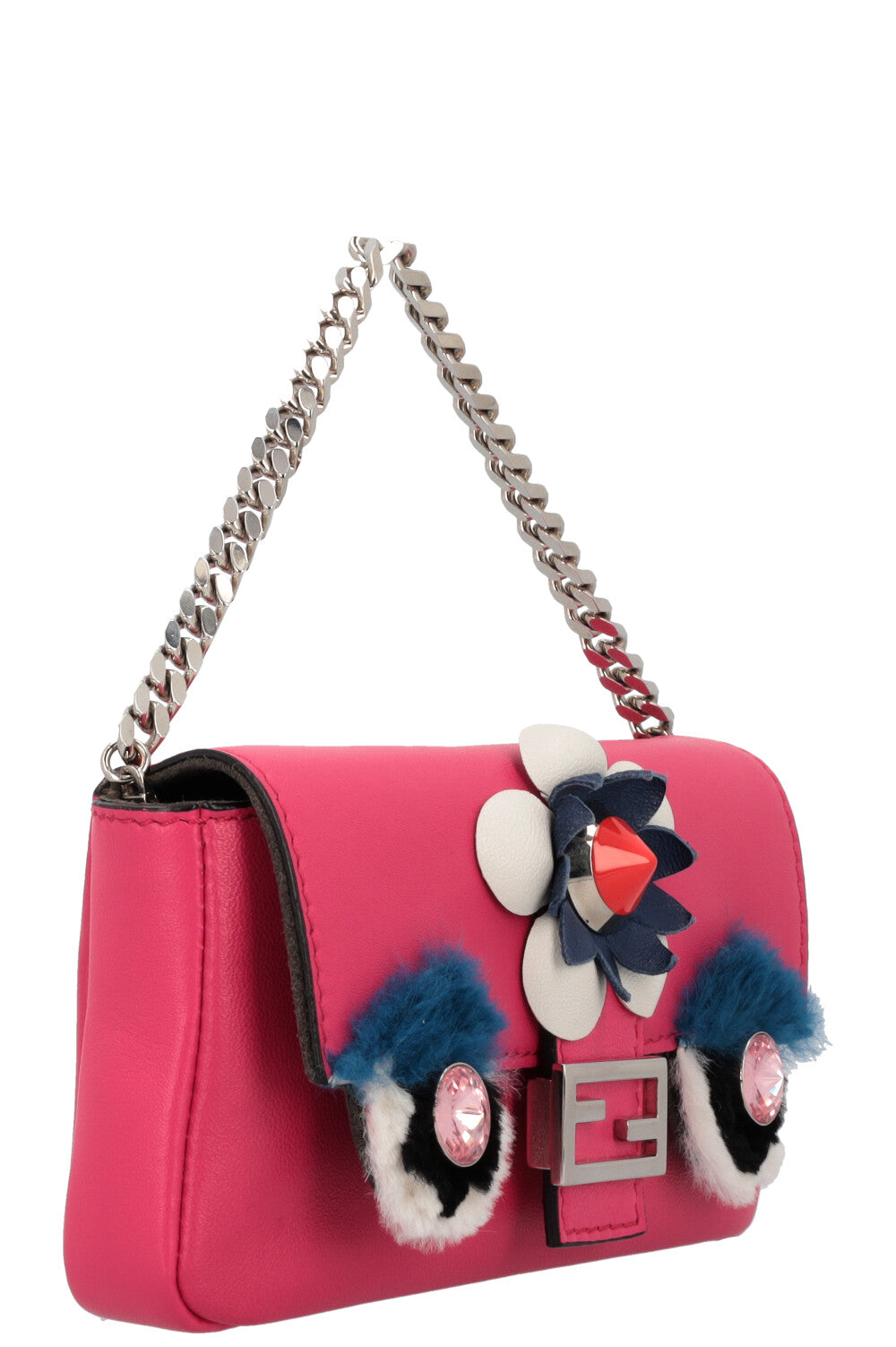 FENDI Micro Monster Baguette Pink