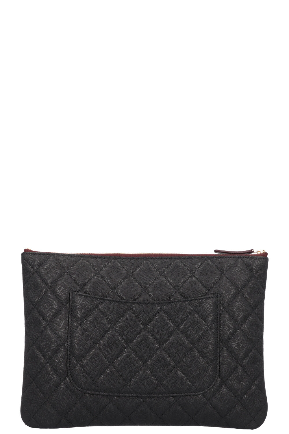 CHANEL Pochette Large Caviar Black