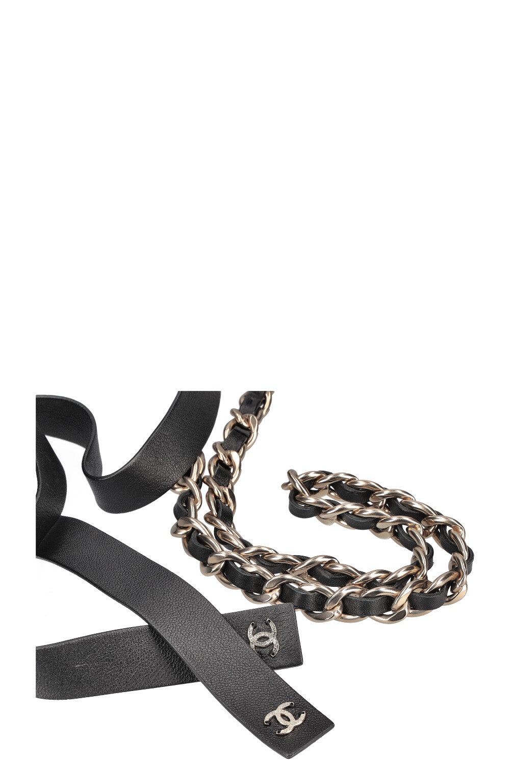 CHANEL Chain Belt Black