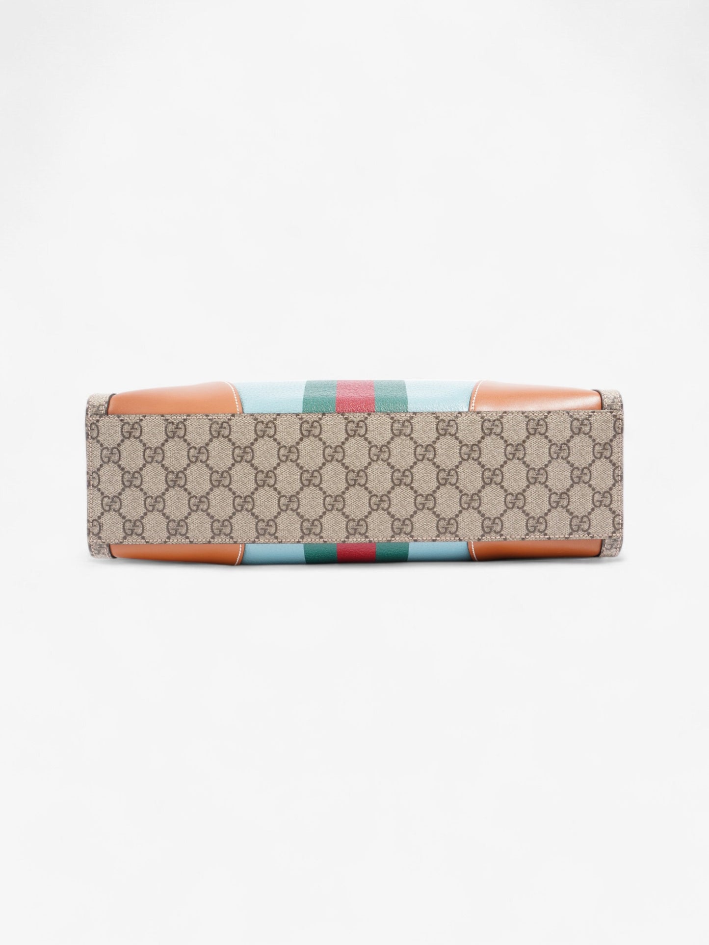 Gucci Interlocking G Web Tote Lunar New Year Limited Edition GG Supreme / Blue / Brown Coated Canvas
