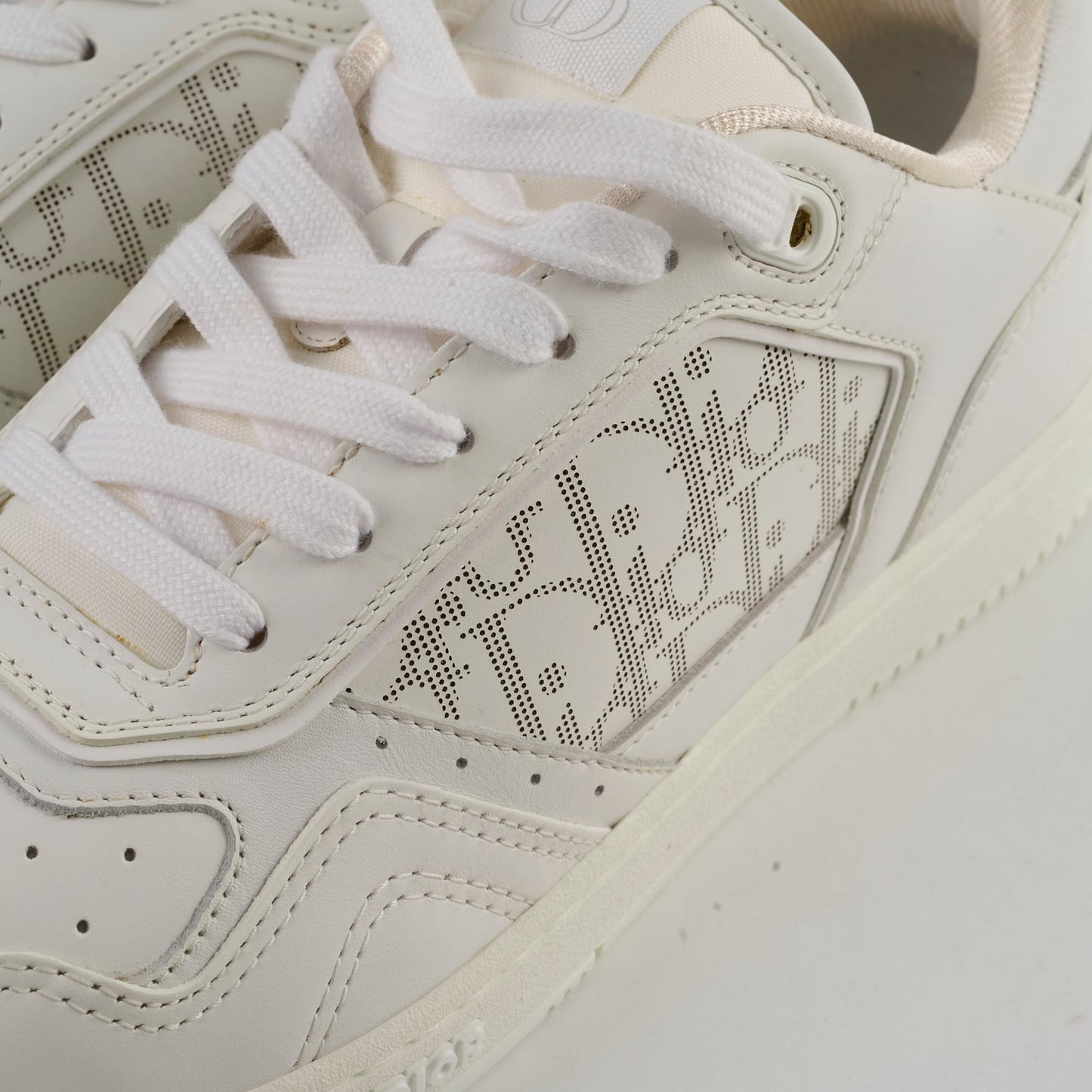 Christian Dior Men's Leather B27 Low Top Sneakers White Size 43
