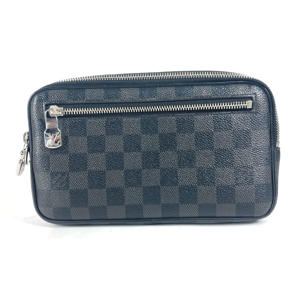 LOUIS VUITTON business bag N60182 Damier Grafitto Canvas black Damier Grafitte Alpha clutch unisex(Unisex) d