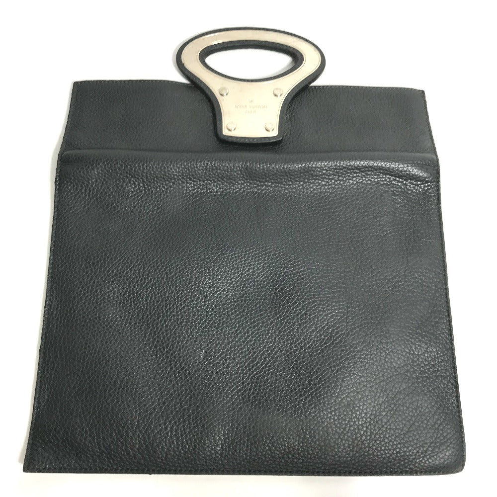 LOUIS VUITTON Clutch bag M48811 Taurillon Clemence Leather black Bag portfolio mens d