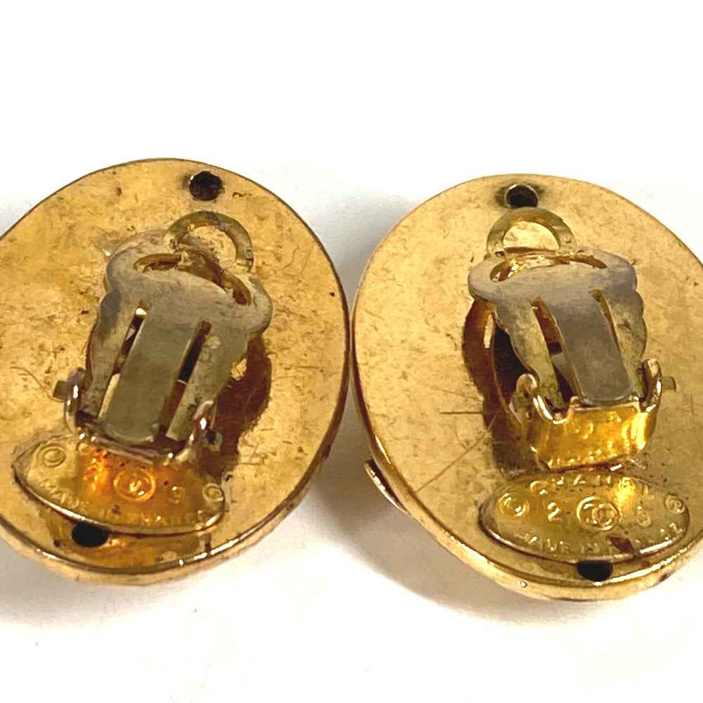 CHANEL Earring metal gold CC COCO Mark