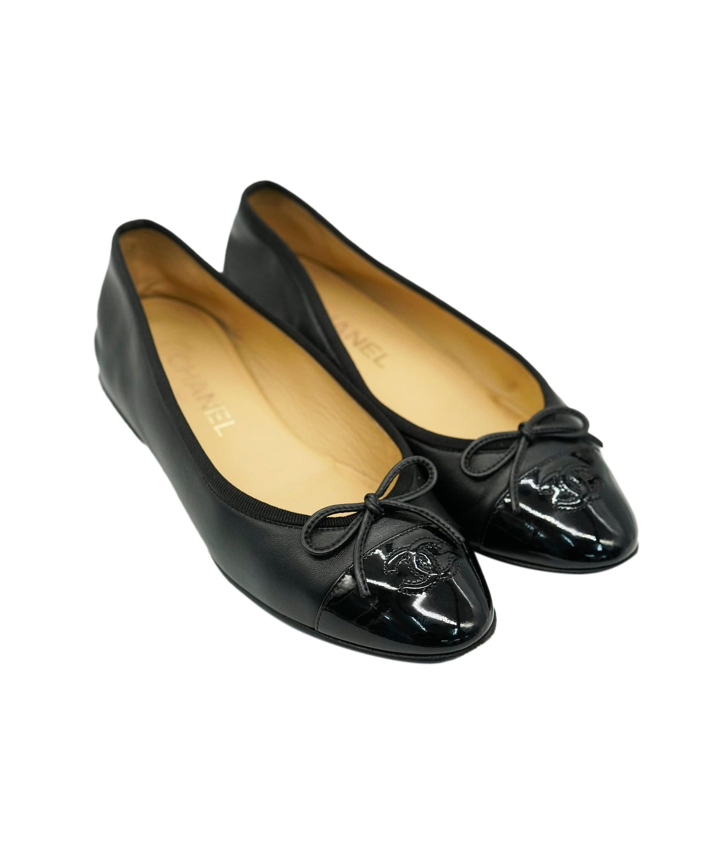 Chanel Ballerina CC Black Flats ALC2181