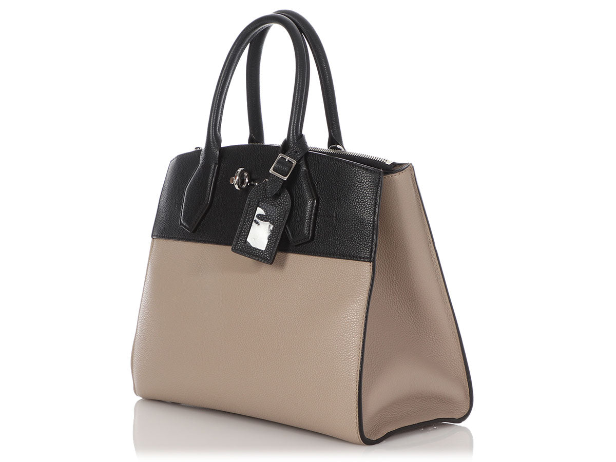 Louis Vuitton Galet and Noir Taurillon City Steamer MM