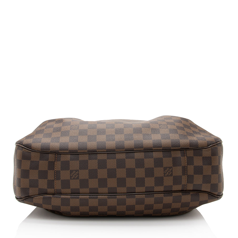 Louis Vuitton Damier Ebene Evora MM Shoulder Bag (SHF-22530)