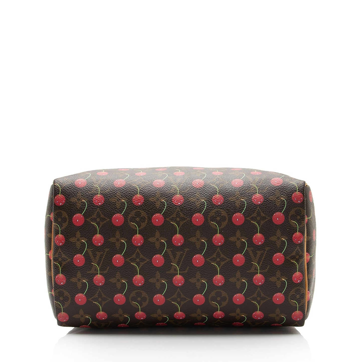 Louis Vuitton Limited Edition Monogram Canvas Cerises Speedy 25 Satchel (SHF-CSMshZ)