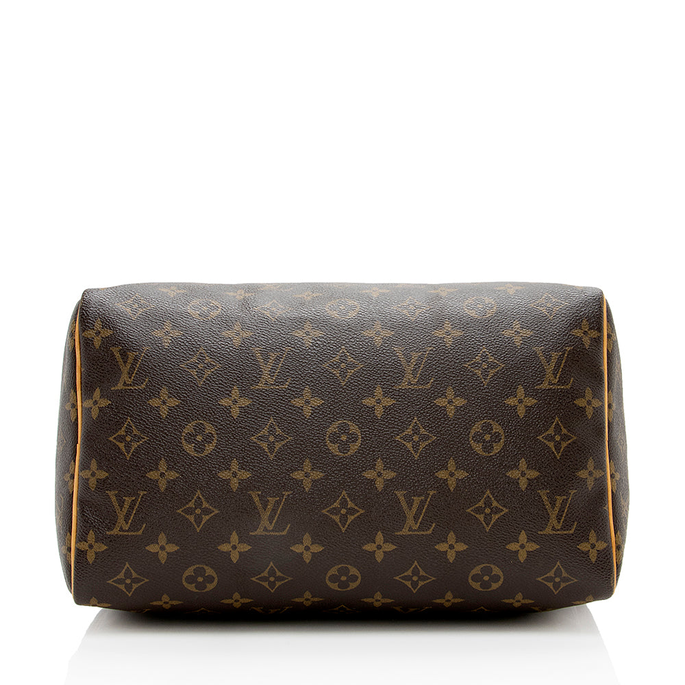 Louis Vuitton Monogram Canvas Speedy 30 Satchel (SHF-17048)