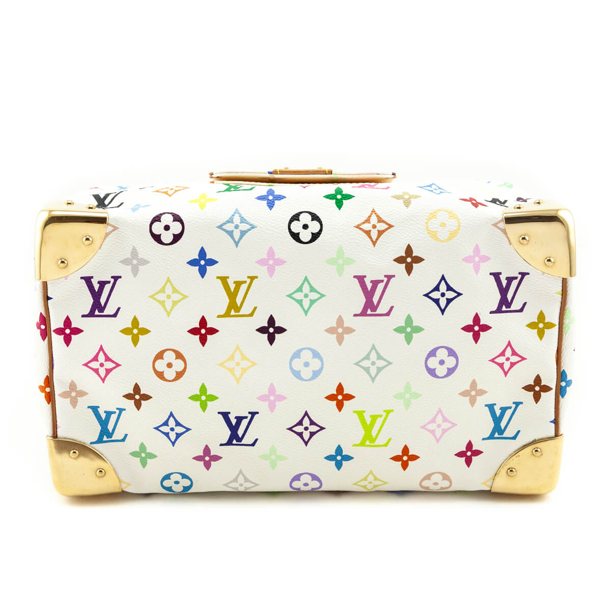Louis Vuitton White Monogram Multicolor Speedy 30