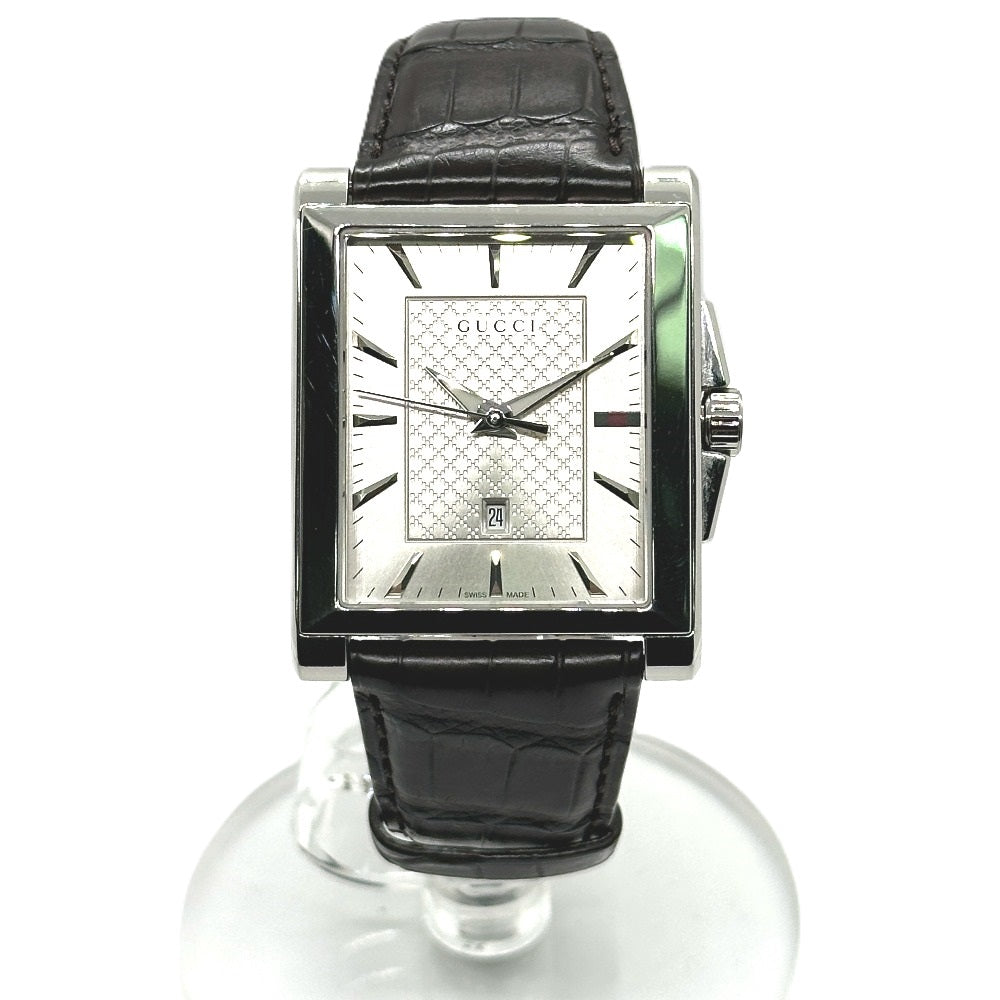 GUCCI Watches Quartz YA138407 Stainless Steel Silver Rectangle Silver dial mens d