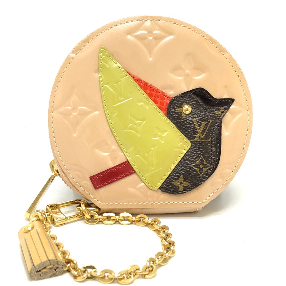 LOUIS VUITTON Coin case M91388 Monogram Vernis beige Monogram Vernis Portomonet Oiseau Women d