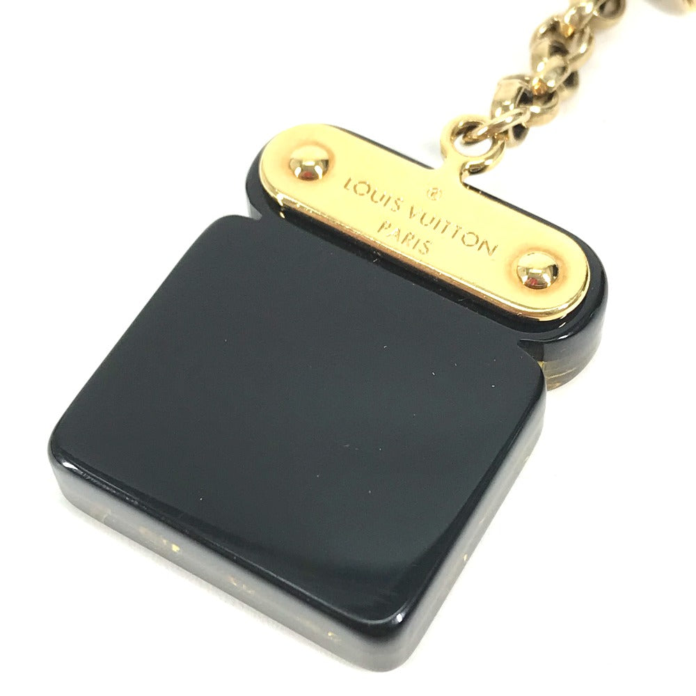 LOUIS VUITTON key ring M66979 Metal, Plastic black Padlock Rock motif keychain Women