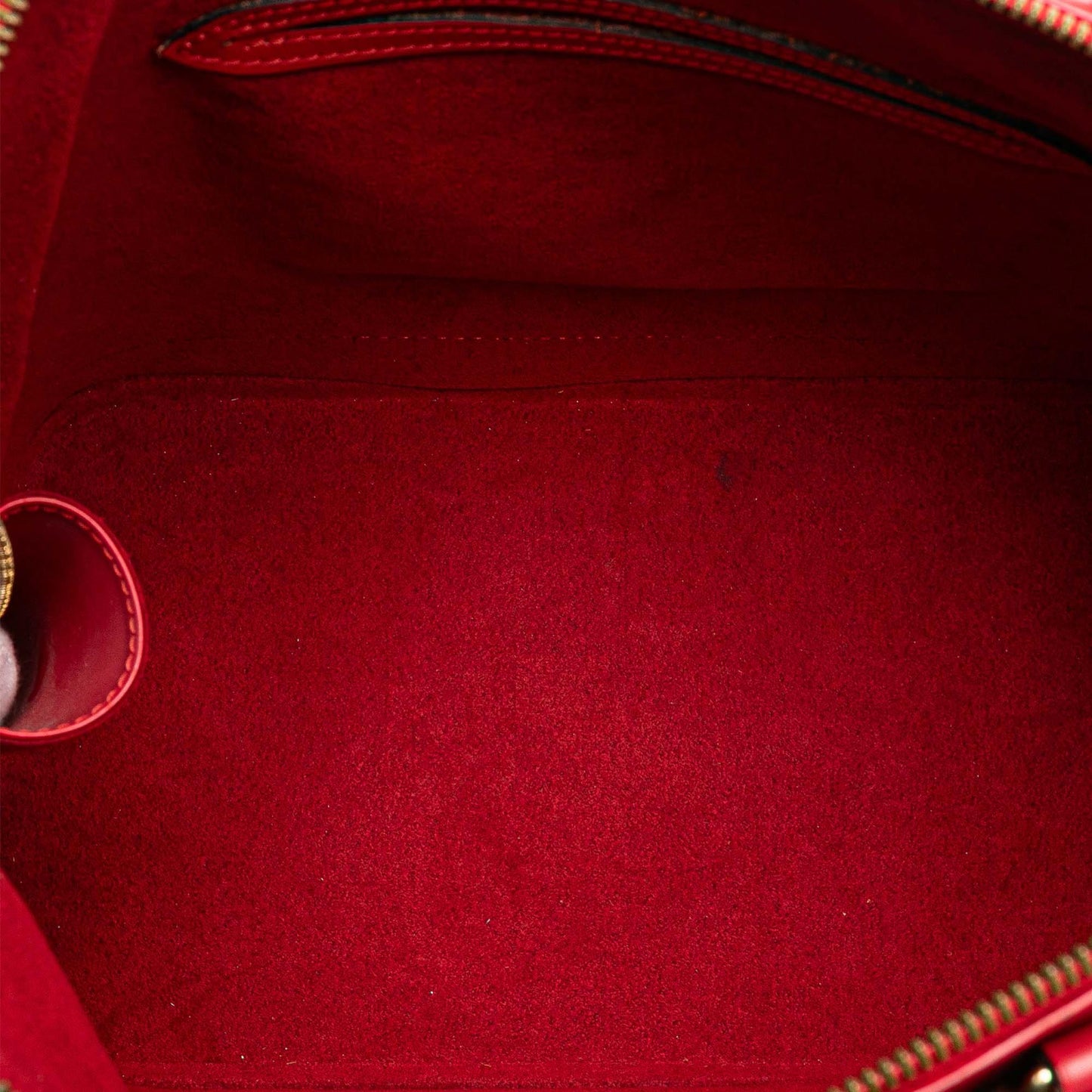 Red Louis Vuitton Epi Alma PM Handbag