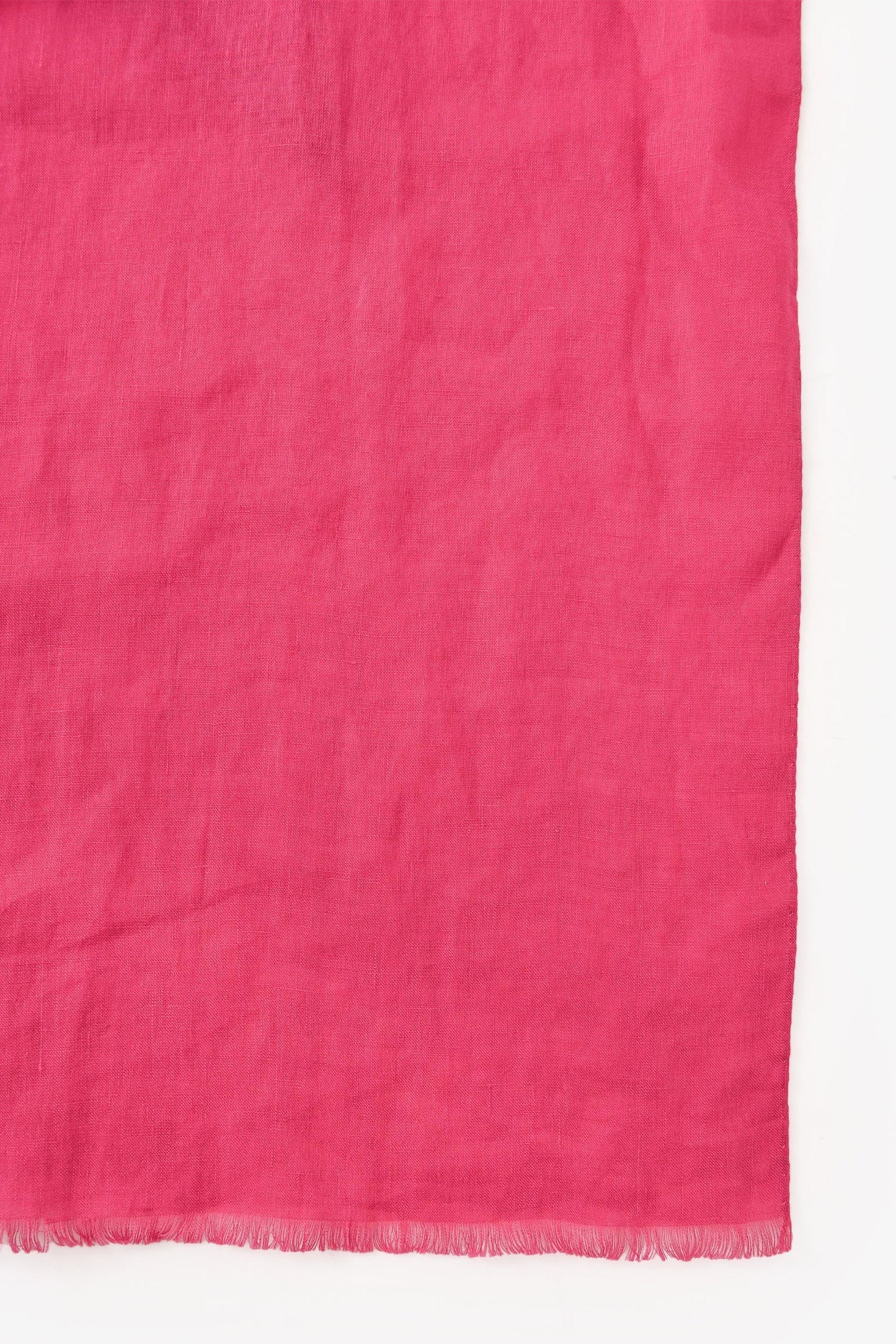 Christian Dior Fuchsia Pink Linen Rectangle Scarf