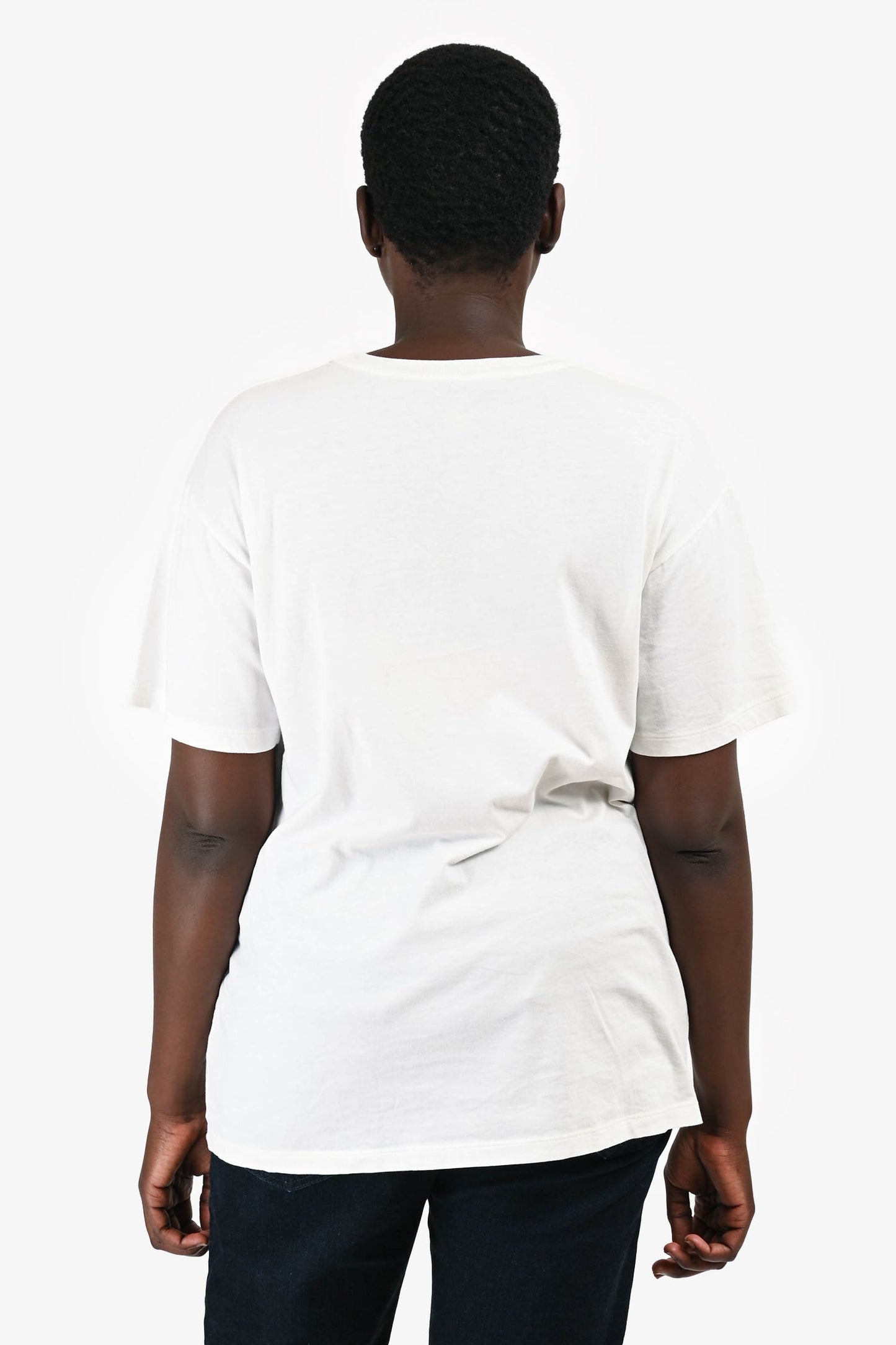 Gucci White Teddy Bear Logo Printed Short Sleeves T-Shirt Size M
