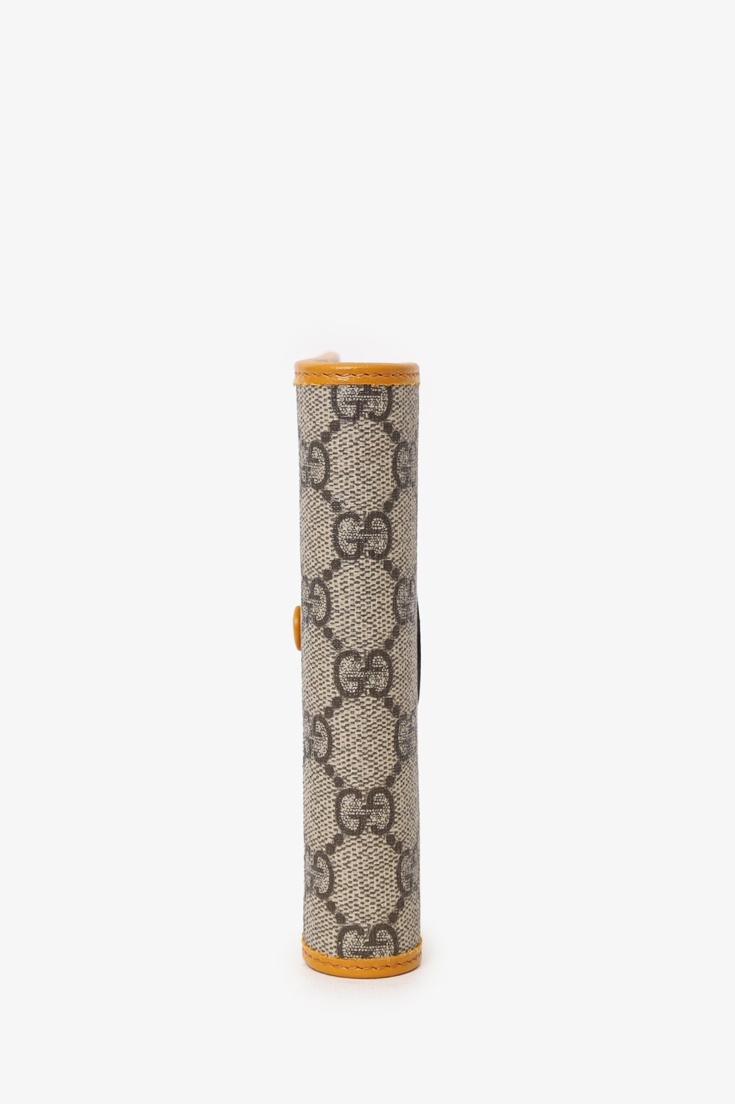 Gucci Beige/Yellow GG Supreme Passport Holder