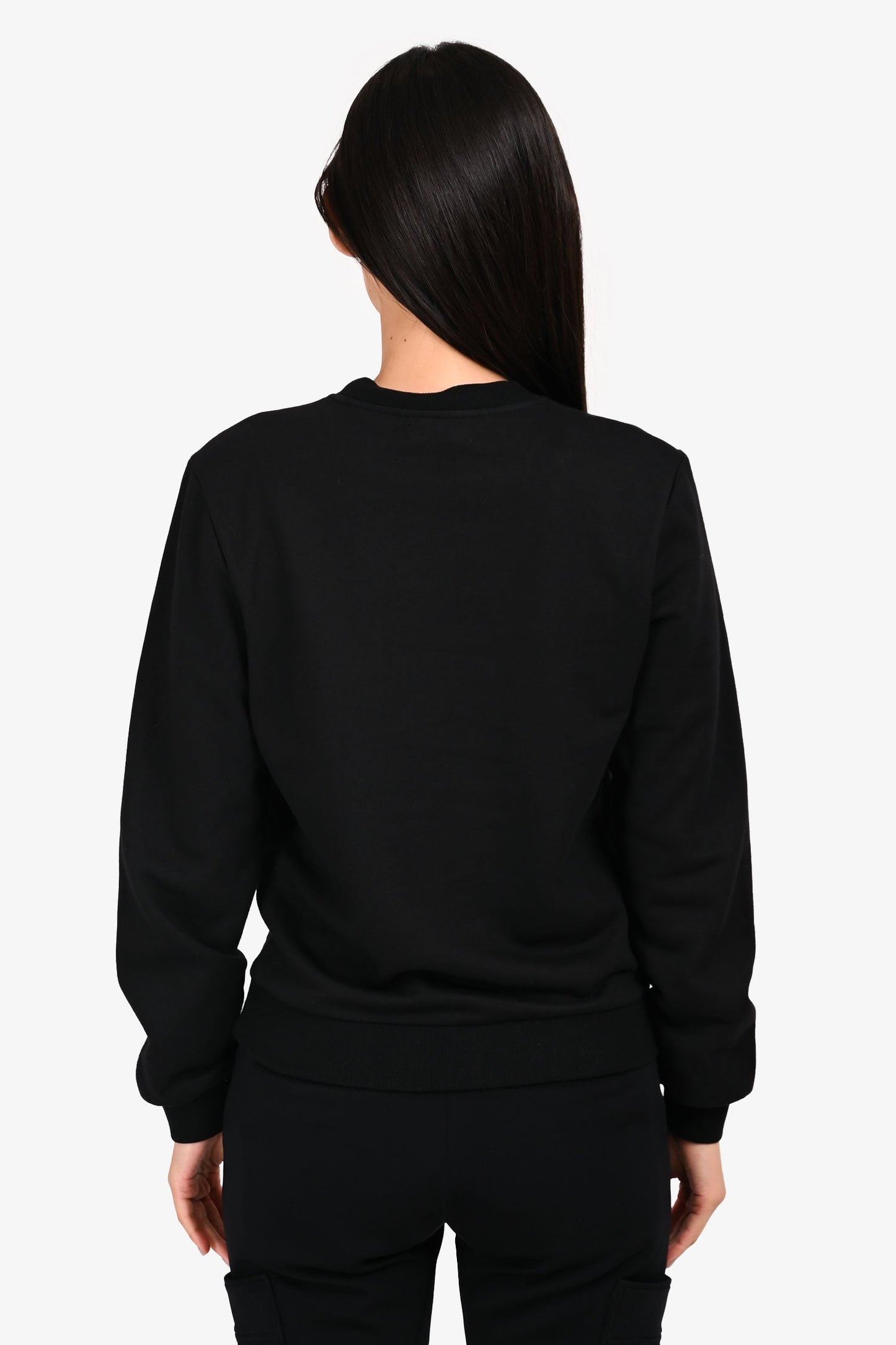 Opening Ceremony Black/Orange Embroidered Sweater Size S