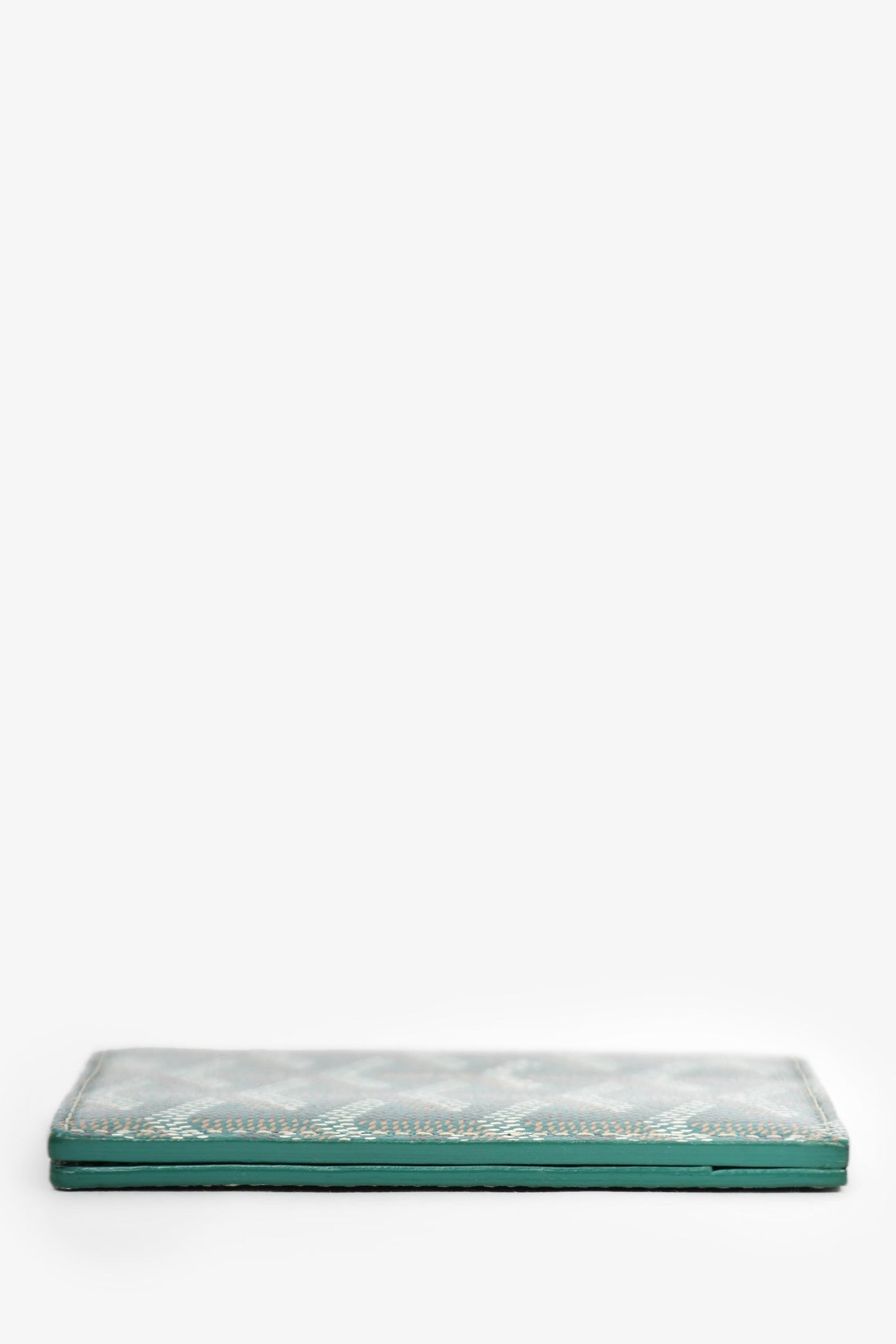 Goyard Green Goyardine Saint Marc Card Wallet