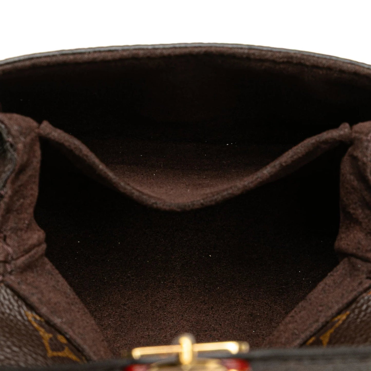 Brown Louis Vuitton Monogram Micro Metis Satchel