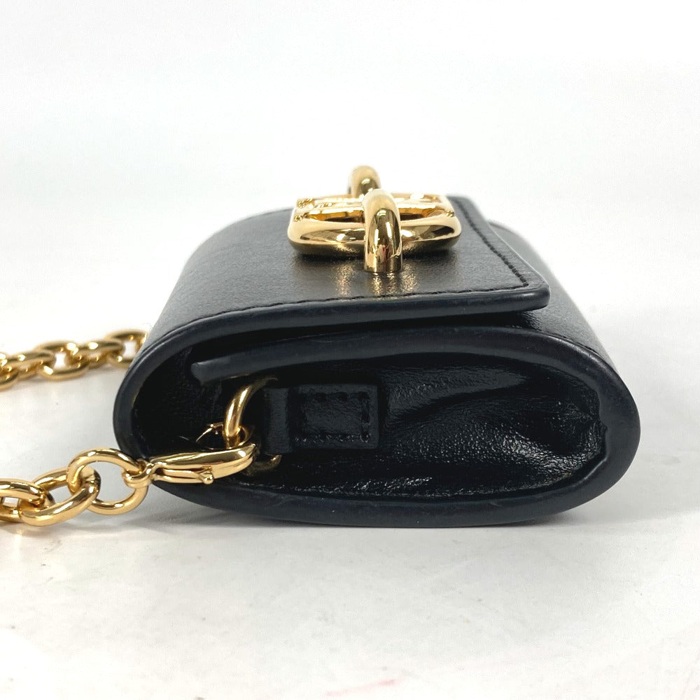 LOUIS VUITTON Other accessories M00829 leather black Chain Bijou Sac Earphone Holder LV Link
